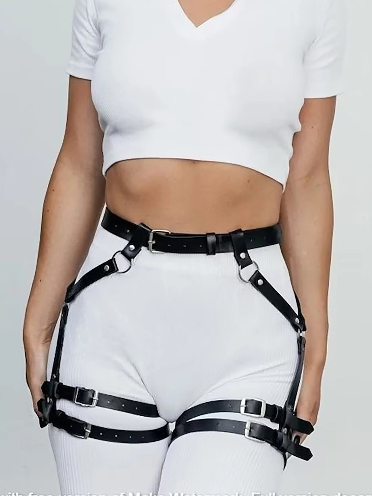 Women Fashion Belt Female Street Style Leg Harness Belt Thigh Garter Gothic Casual Decoration Belts Clothing Accessories