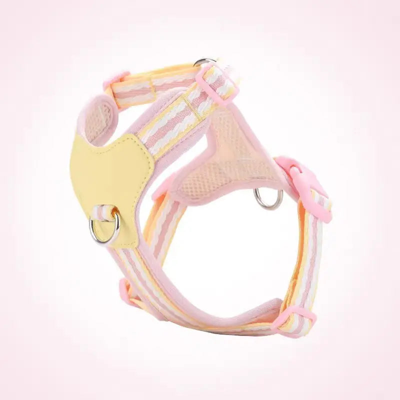 Dog/Pet Harnesses No Pull with Dog Collar Breathable Dog Harness Leash Adjustable Chest Strap For Small Puppy Outdoor Walking