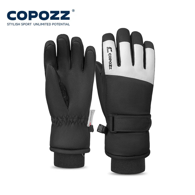COPOZZ Cartoon Children Winter Gloves for Girls Boys Thick Waterproof Kids Ski Gloves Snowboard Riding Cycling Child Snow Gloves
