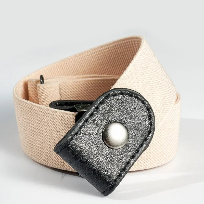 Buckle-Free Belt for Women Girls Jeans Pants Dress No Buckle Stretch Elastic Waist Belt, No Bulge, No Hassle Belts