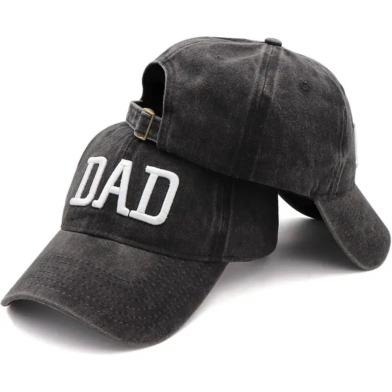 Mom and Dad Hats Fathers Day Mom Dad Gifts Hat Embroidered Adjustable Baseball Caps Gift for Couples Parents pd