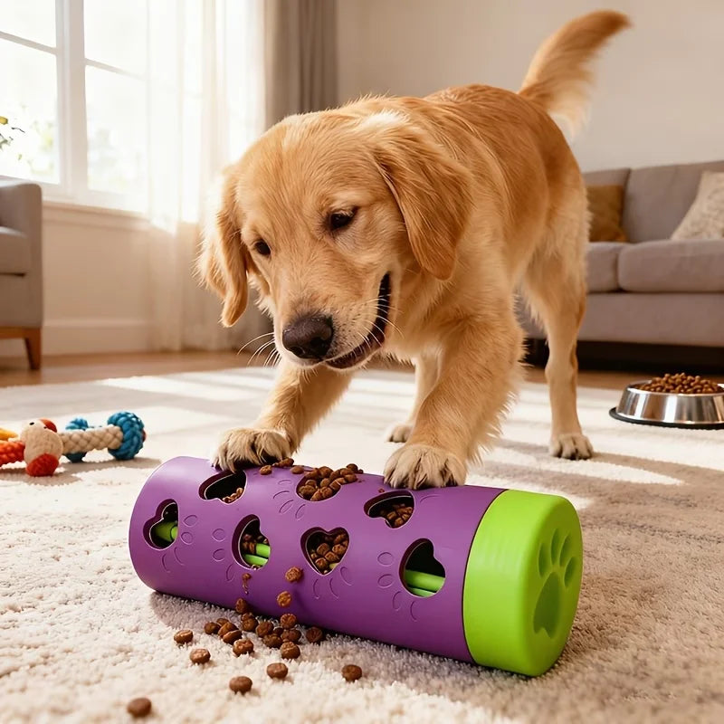 Pet Slow Feeder Treat Dispenser Interactive Detachable Bite Resistant Chew Toy for Dogs Cats Indoor Outdoor Mental Stimulation