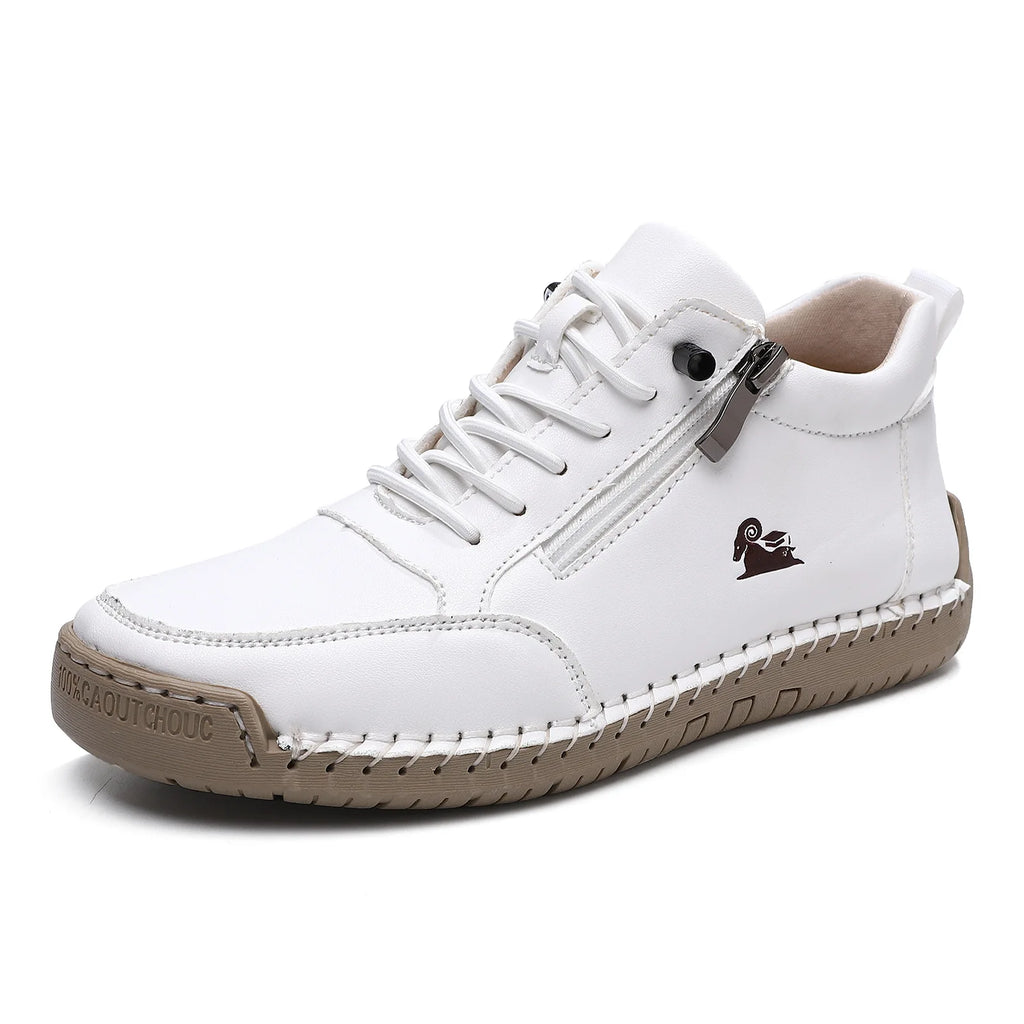 Women's Sneakers Handmade Leather Casual Shoes Outdoor Soft Sports Shoes for Men Classic Anti-slip Leather Shoe Zapatos De Mujer
