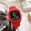 LED Sports Watch For Kids - Digital Electronic Watch For Elementary Students, Outdoor Waterproof Activity Timepiece