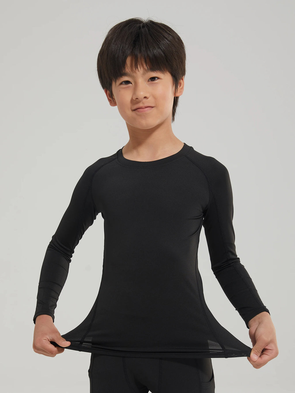 Boys Compression Shirts Long Sleeve Football Undershirt for Kid Quick Dry Athletic Baseball Youth T-Shirt Base Layer