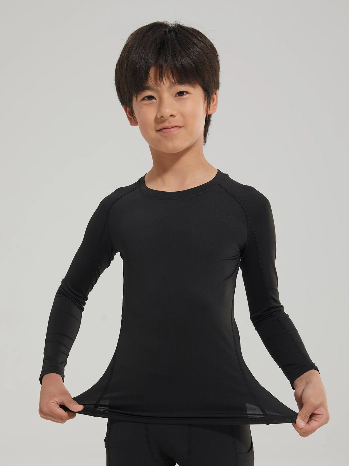 Boys Compression Shirts Long Sleeve Football Undershirt for Kid Quick Dry Athletic Baseball Youth T-Shirt Base Layer