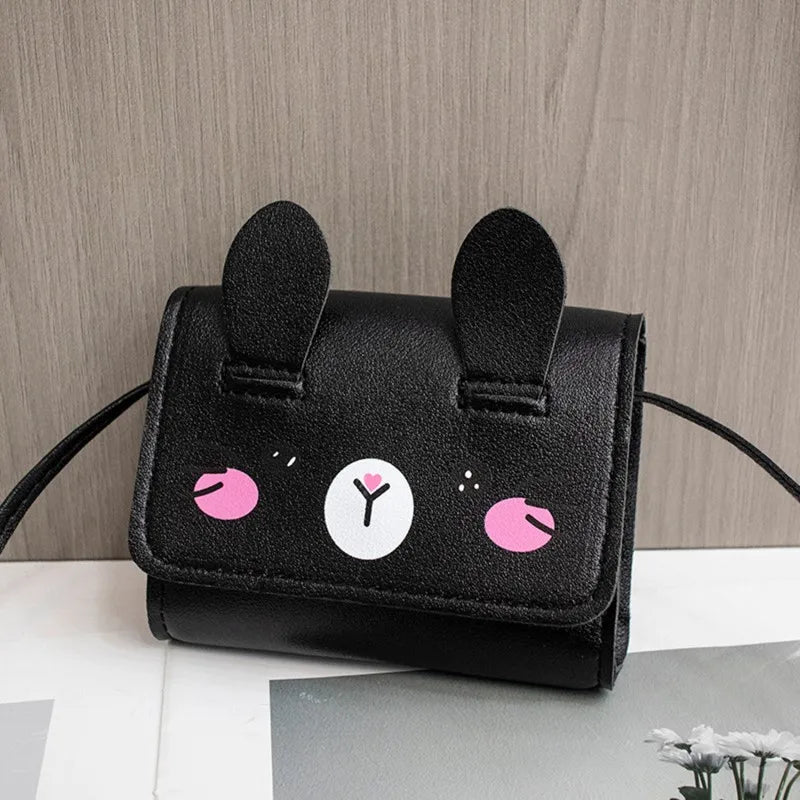 Children's Mini Handbags Cute Kids Coin Purse Wallet Fashion Princess Baby Girls PU Leather Small Shoulder Crossbody Bag NEW