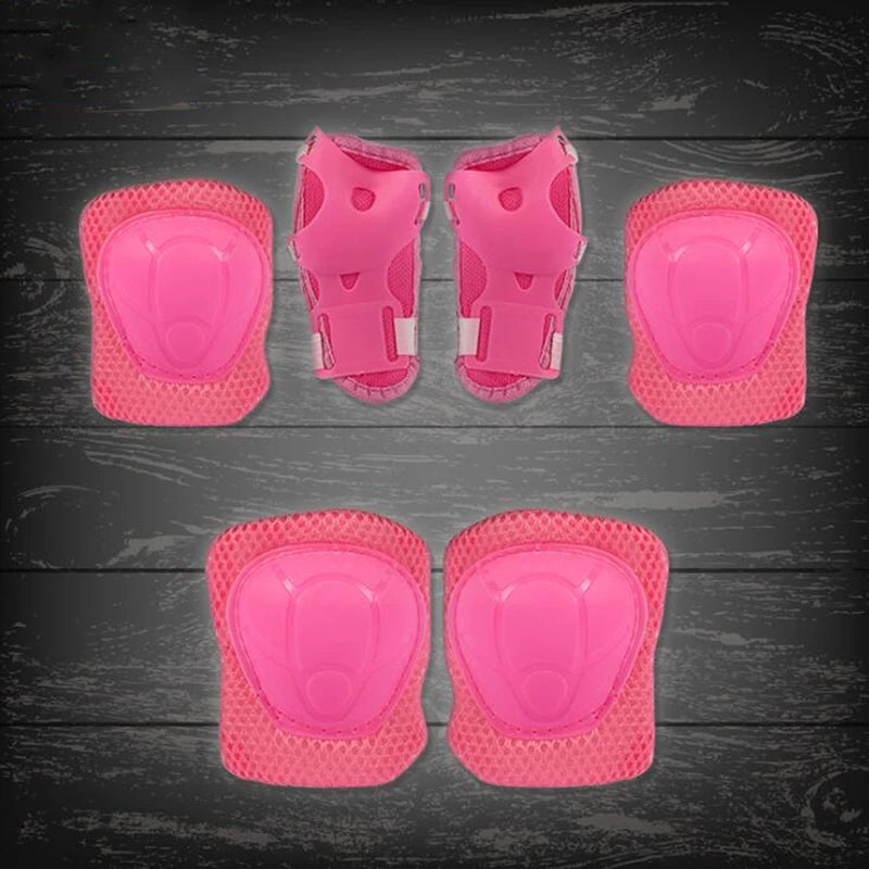 1Set Kids & Adults Sports Protective Gear Set 2 Hand Guards 2 Elbow Pads 2 Knee Pads For Ice Skating Roller Skate