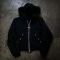 European Fluff Hat Sweater Pattern Long-Sleeved Hoodie Retro Coat Street Trend Dark Style Warm Coat for Women Y2K style