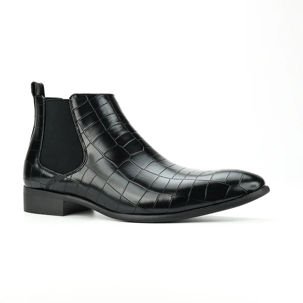 Men's Short Boots Winter Men's High-top Chelsea Boot New Small Square Head Fashion Men's Shoes Versatile Ankle Boots
