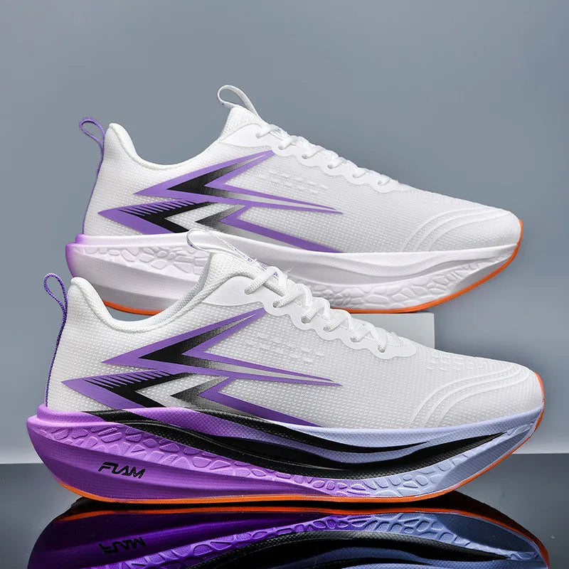 Sports Running Shoes Speciality Marathon Men Breathable Lightweight Carbon Board Women's Comfortable Athletic Nonskid Sneakers