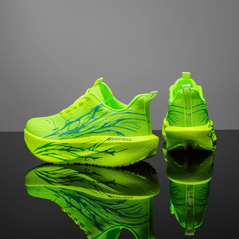 Marathon Running Shoes Carbon Board Speciality Sports Breathable Lightweight Women's Comfortable Athletic Nonskid Sneakers