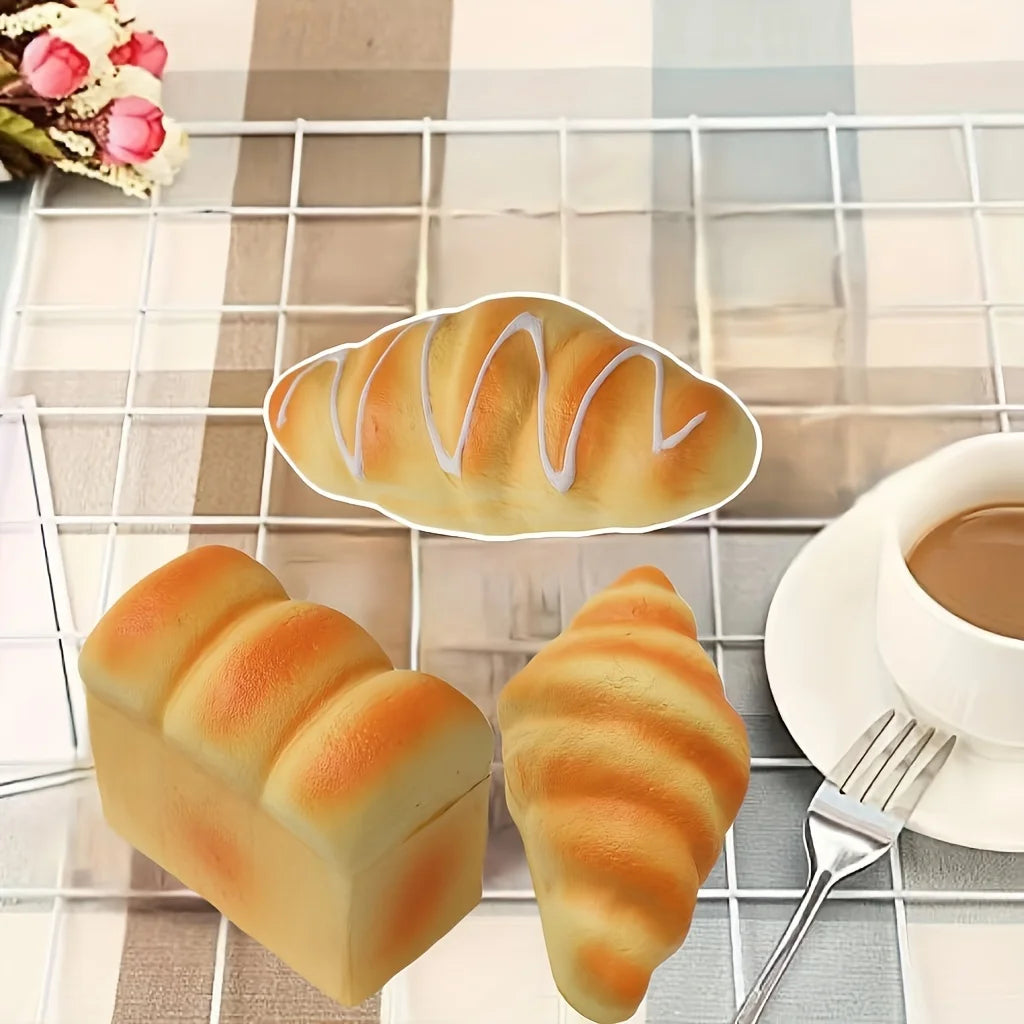 Children Pretend Play Kitchen Toys Girl Simulation Artificial Soft Bread Food Cooking Games Play House Decor Kids Play Toys Gift