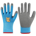 Kids Gardening Yard Work Gloves Children Grippy Rubber Coated Garden Safety Gloves for Toddlers Youth Girls Boys Outdoor Playing