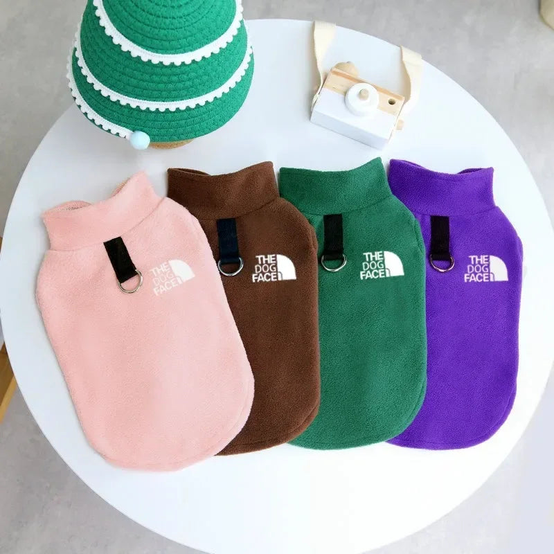 Best-selling pet clothes, autumn and winter dog clothes, new pet fleece clothing, stretchable warm vest