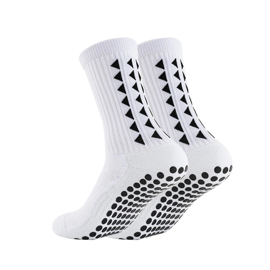 6 Pairs Men Women Football Grip Socks Towel Bottom Sport Socks Rugby Soccer Cycling Running Exercise Athletic Socks