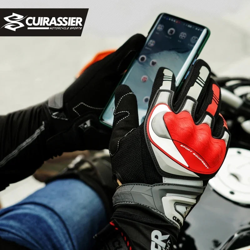 Men Motorcycle Full Finger Gloves MTB/ATV Motocross Racing Biker Gloves Motorcyclist Driving Glove Riding Motorcycle Accessories