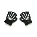 Children Kids Halloween Gloves Luminous Skull Baby Boys Girls Winter Warm Gloves Kids Mittens Gloves For Halloween Gift