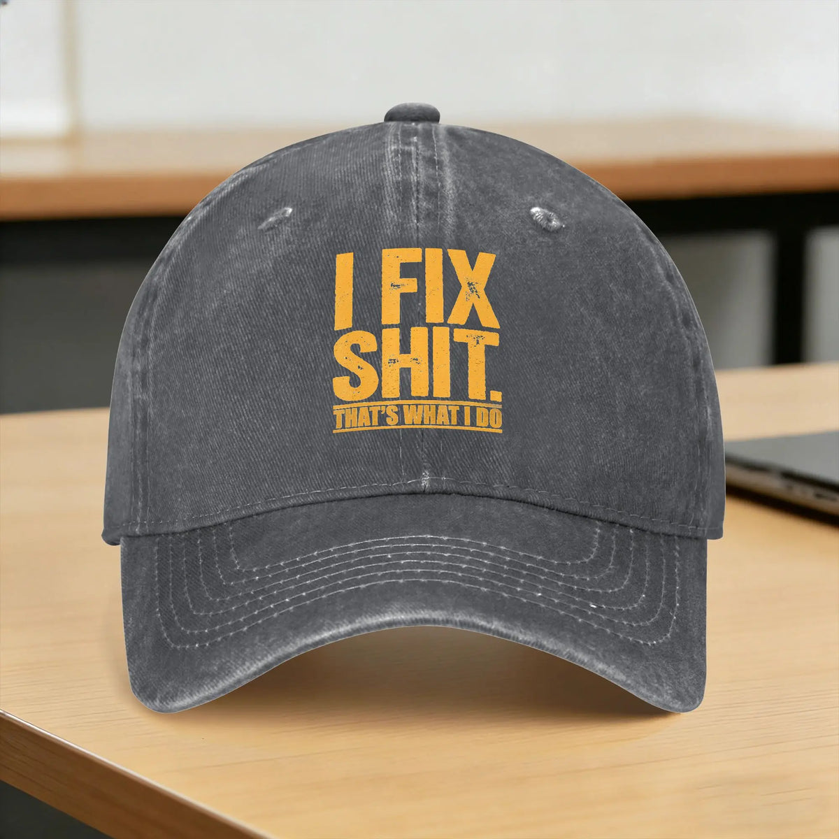 I Fix Shit That's What I Do Tshirt Mechanic Father Dad Baseball Cap Men Adult Print Hip Hop Hats Summer Baseball Caps
