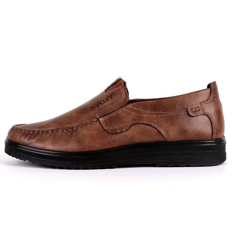 Men's Loafers High Quality Cow Leather Casual Shoes Fashion Handmade Leather Shoes Moccasins Comfort Soft Leather Driving Shoes