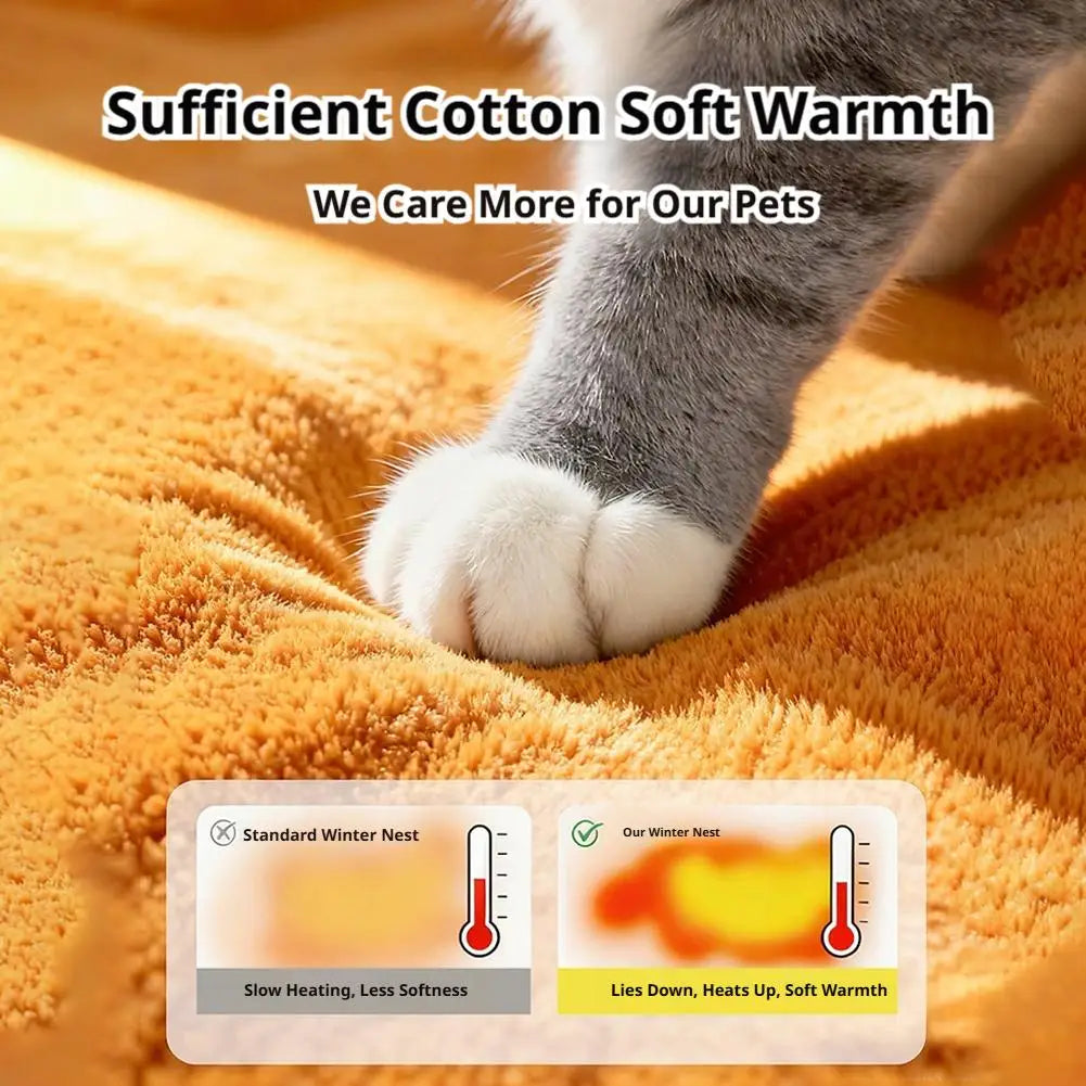 House Style Pet Bed For Small Dogs & Cats All-Season Removable Washable Winter Warm Teddy Kennel Soft Cushion