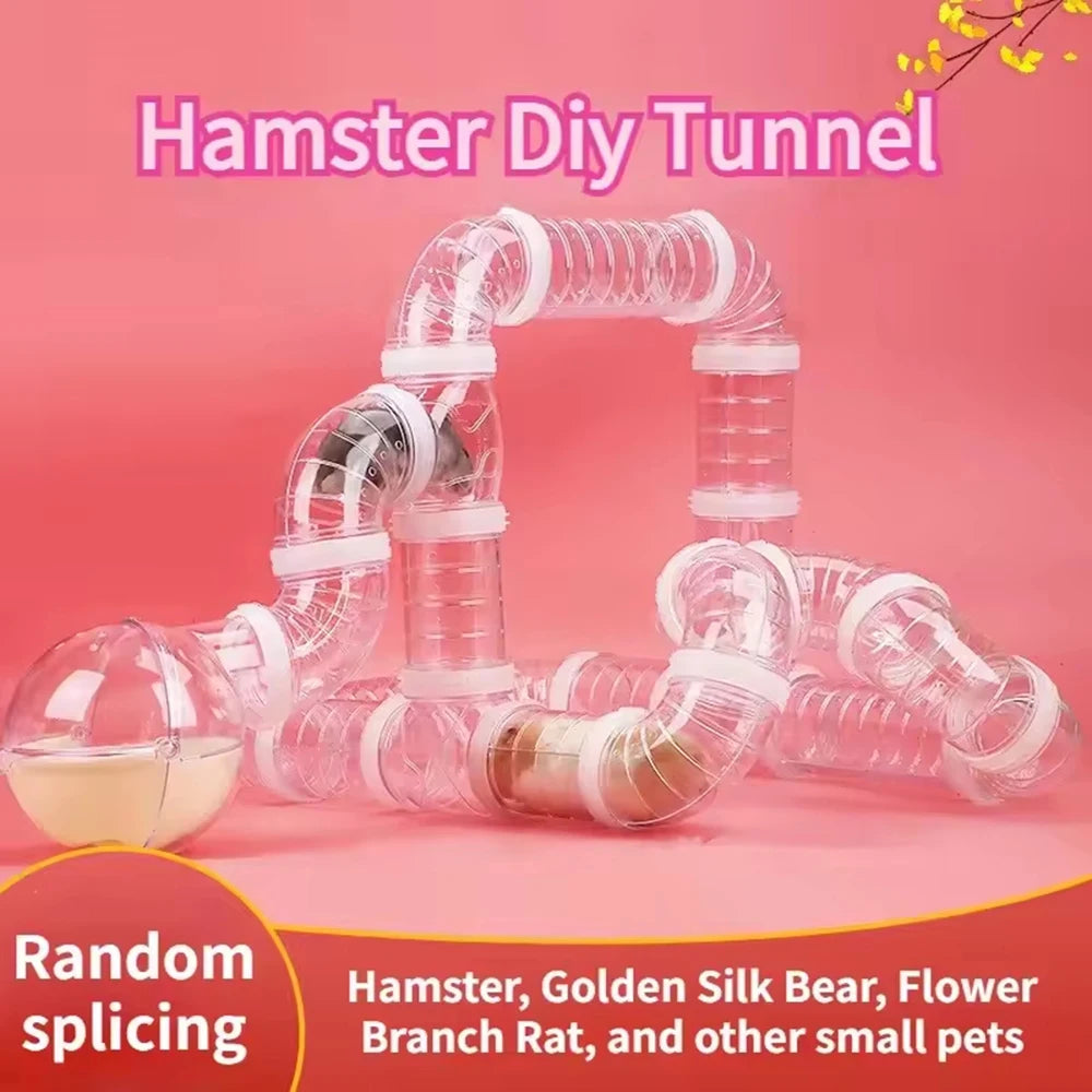 Pipeline Accessories DIY Set  Hamster Cage Renovation External Pipeline Tunnel Small Pet Supplies Toy