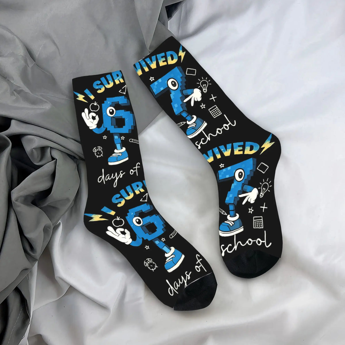 Adults Men Socks Meme 67 Six Seven 6 7 Italian Brainrot  Stockings Winter Novelty Warm Soft Socks Sports Anti Bacterial Socks
