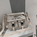 Men's Cross Body Bags, Fashion Japanese Style Student School Bags, Flip Leisure Single Shoulder Bag, Teen Women Messenger Bag