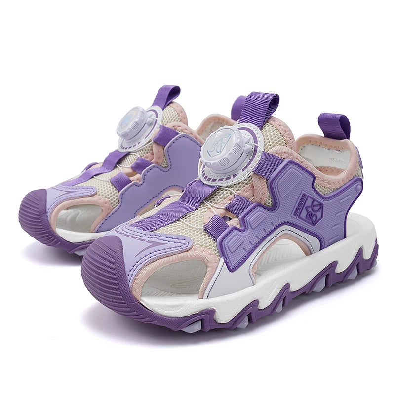 Fashion Kids Sandals Breathable Boys Non Slip Beach Sandals Outdoor Summer Children's Girl Closed Toe Sandals