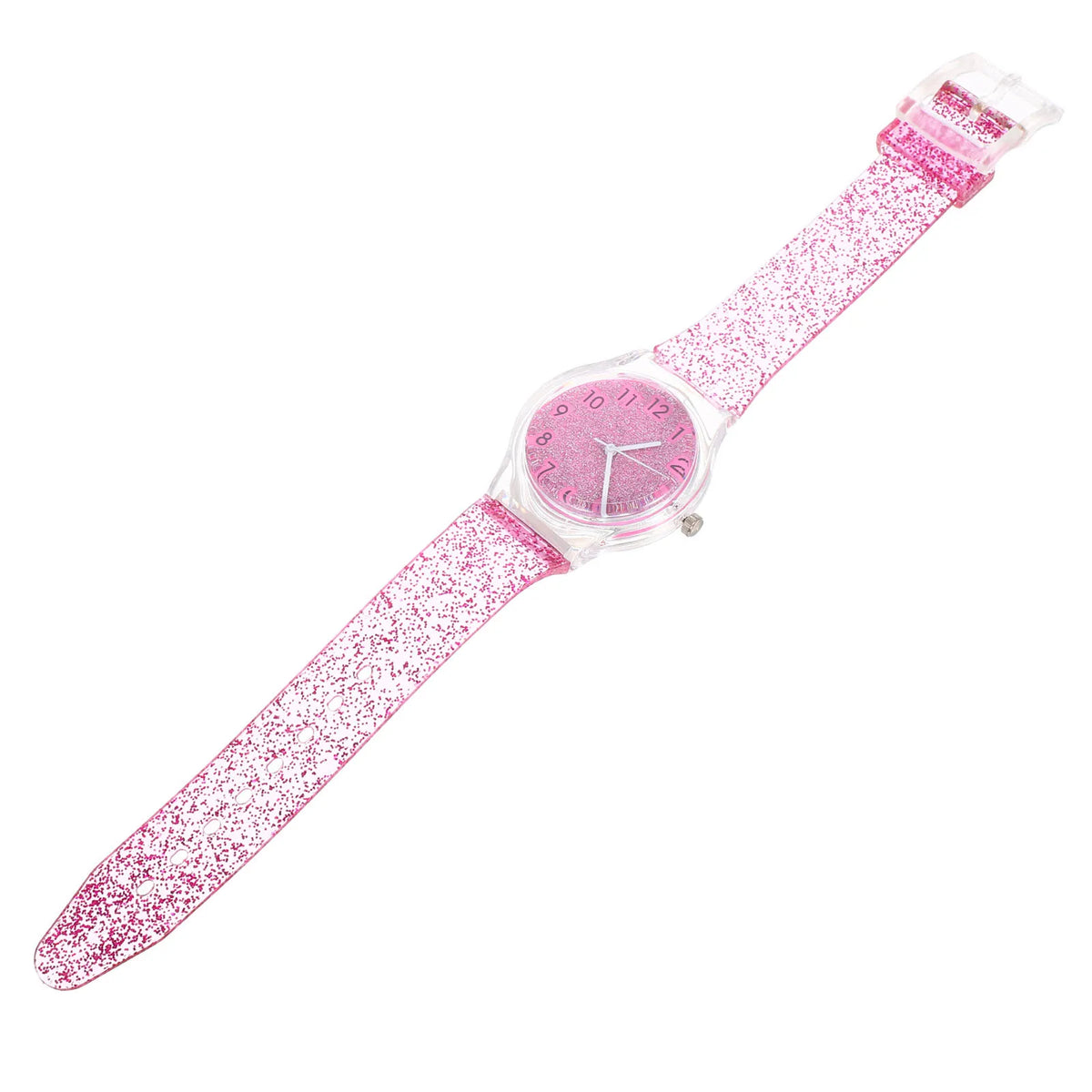 Kids Watch Colorful Shining Design Adjustable Strap Quartz Movement For Children Birthday Christmas Gift Wrist Decoration