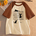 Kawaii Hot Sale Music Cat Design T Shirts Manga Kids Children's T-shirt Boys Girls Summer Spring Casual Top Tee