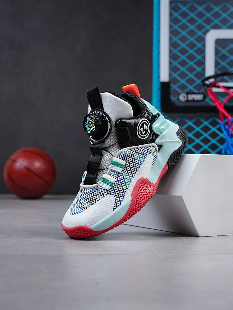New High-Quality Breathable and Fashionable Casual Basketball Shoes for Children and Boys