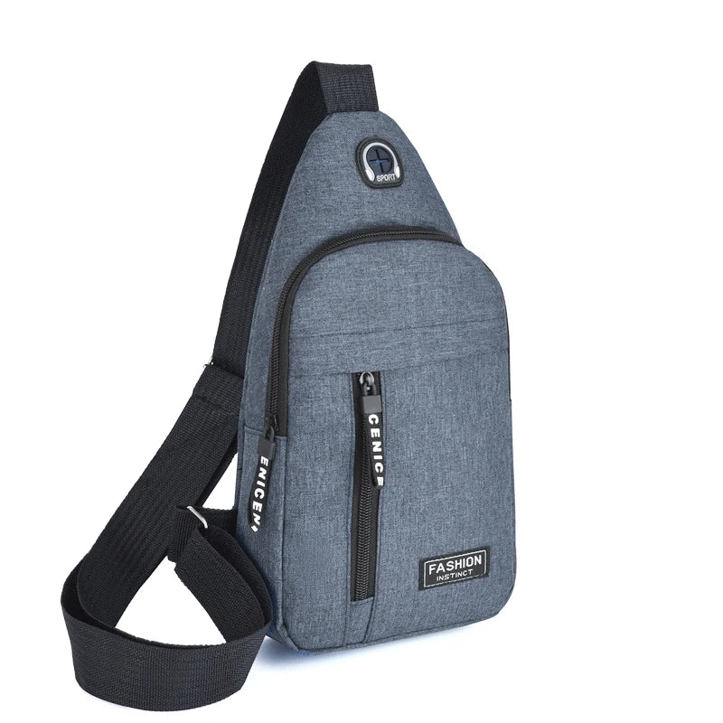 New Men Shoulder Bags Chest Bag Multifuncional Crossbody Bags Travel Sling Bag