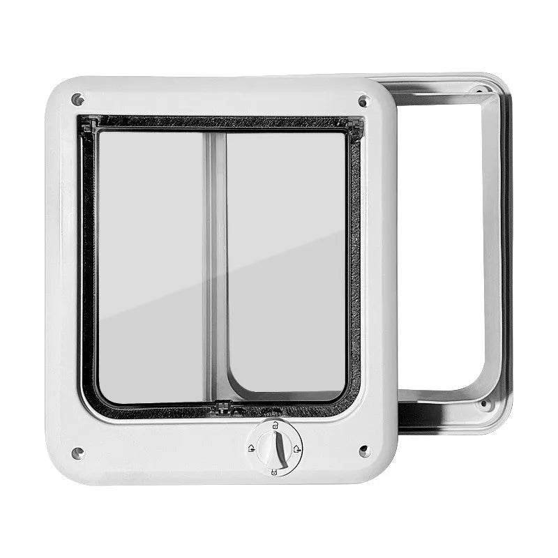 Flap Pet Door Dogs Flap Door 4 Ways Controllable Cats Door Dog Access Door Pet Entry Gate Door Convenient Pet Accessories