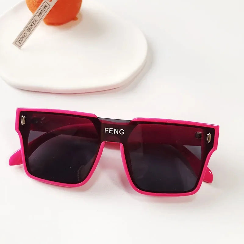 Korean Style Kids Sunglasses Children Boy Girl Retro Cute Square Frame Sun Glasses UV400 Eyewear