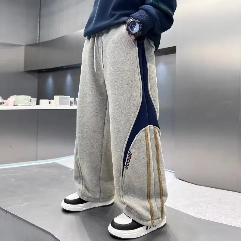 2025 Kids Clothes Boys Cargo Pants Spring Autumn Big Kids Sport Straight Loose Pants Teenage Streetwear Trousers Joggers Pants