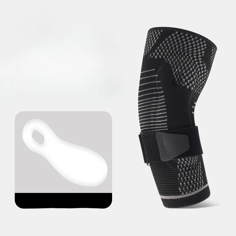 Sports Elbow Support Brace Woven Silicone Adjustable Pressure Protection for Basketball Tennis