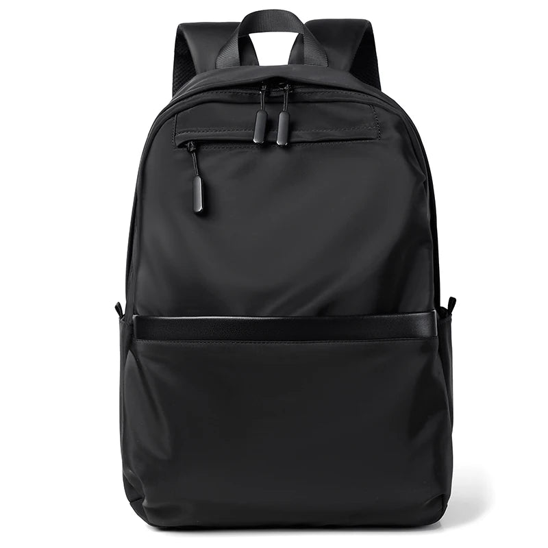 Men's casual business backpack, large capacity computer bag, waterproof fabric, suitable for daily commuting, school, travel
