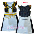 Kids Anime Cosplay Costume Golden Costume Dress Girls Singer Idol Group Perform Stage Show Halloween Birthday Party Fancy Dress