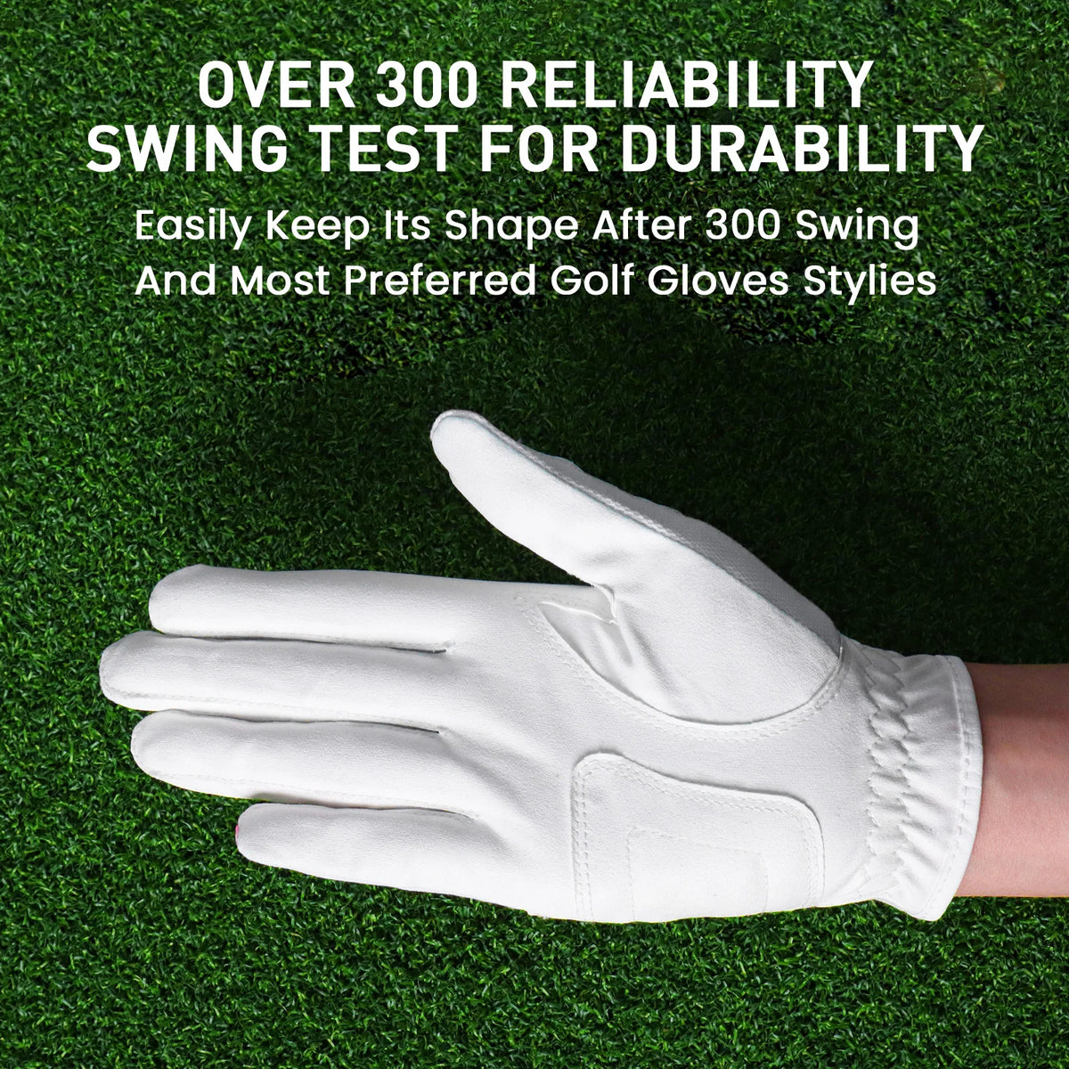 Golf Gloves Womens Ladies Left Hand for Right Handed Golfer 1 Pack, Microfiber Flexible Wet Hot Cool Rain Grip Weathersof