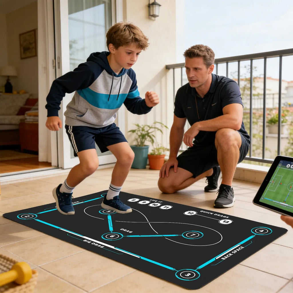 Hockey Training Mat Indoor Outdoor Quiet Non-Slip Large Stickhandling Pad Training Equipment For Adults Kids Soccer Lovers