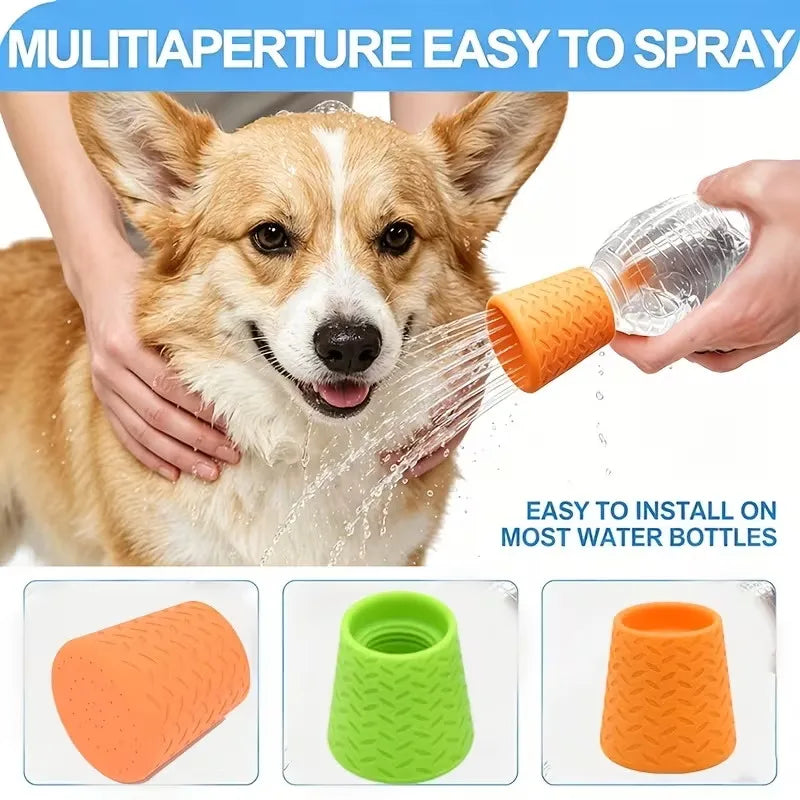 Outdoor Portable Pet Cleaning Showerhead, Cat and Dog Cleaning Shower Head, Silicone Pet Supplies