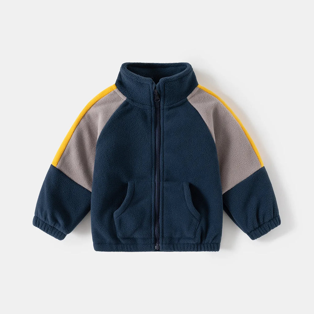 Boys Jackets for Kids 1 to 2 3 4 5 6 7 Years Winter Toddler Boy Polar Fleece Thicke Warm Outerwear Zipper Coats Children Clothes
