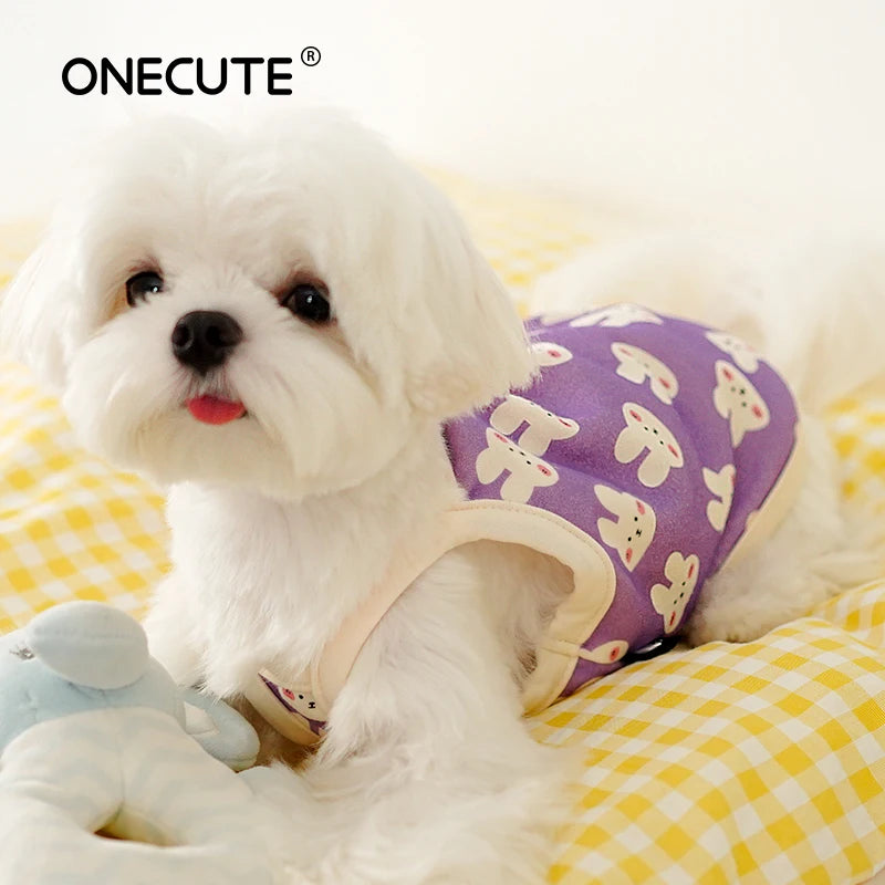 Pet Dog Vest Summer Cool Dog Clothes Cartoon Animals Cute Dog Clothing For Puppy Breathable Vest Yorkshire Chihuahua Costume