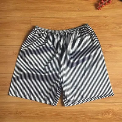 Men's Pajamas Pant Silk Short Summer Household Pants Can Wear Outside Comfort Beach Sleeping Bottom Clothing Underwear