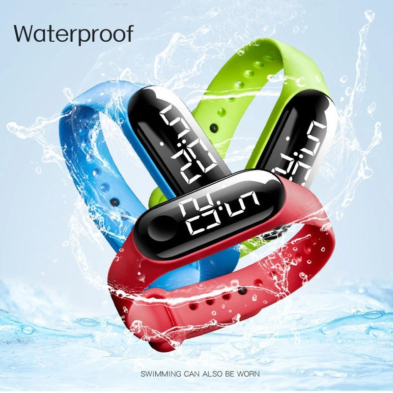 Fashion Children Watches For Boys Girls Electronic Bracelet Sports Touch LED Cartoon Doll Kids Watch Women Waterproof Clock