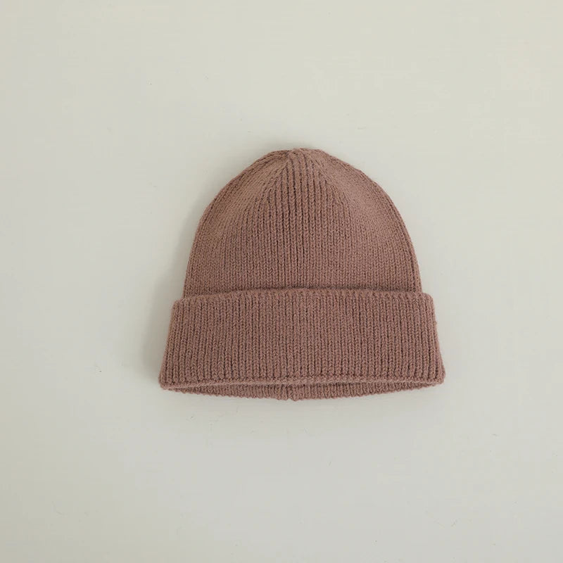 Candy Color Kids Hat For Girls Boys Autumn Winter Baby Beanie Kids Cap Elastic Warm Knitted Children Hats Solid Color Baby Hat