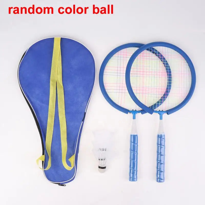 Toy Double Racquet Set Comes With Carrying Backpack Kids Sports Equipment Children Lightweight Badminton Rackets Family Game