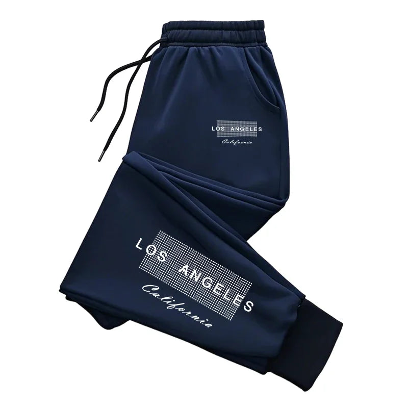 Comfort Soft Fashion Print 2026 Spring Simple Men's Sweatpants Hot Sales Versatile Gym Sports Casual Trousers Drawstring Jogging