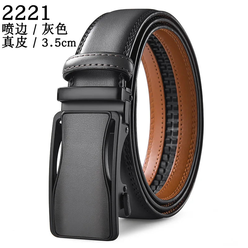 Men Belt Genuine Leather belt for men Alloy buckle ratchet belts Men Designer Belt Automatic belts